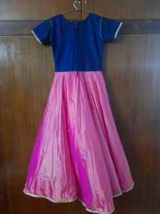 Navy Blue And Pink Gown For Women
