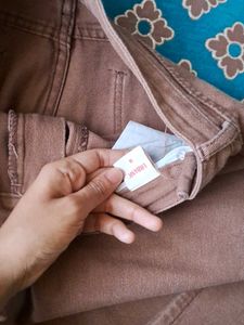Brown Straight Pants