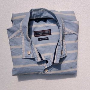 Striped Button-Down Shirt