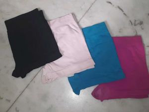 Colorful Bike Shorts Bundle - 4 Pairs