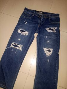 Distressed Denim Jeans