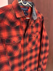 Red &amp; Black Flannel Shirt – Premium Cotton