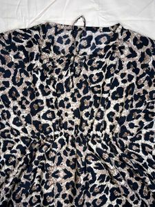 Leapord Print Flowy Kaftan