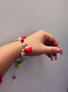 Cute Strawberry Bracelet 🍓🎀
