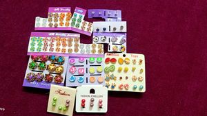 pair of 67 Earring Studs - Fun &amp; Fashionable!