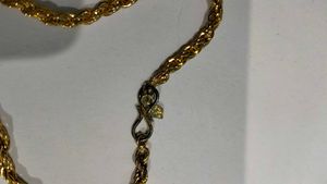 Gold Rope Chain Necklace
