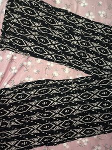 Patterned Wide Leg Pants