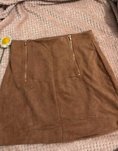 Brown Mini Skirt