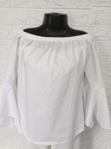 Imported Offshoulder White Top