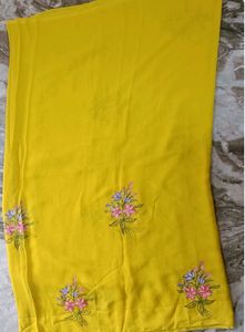 Beautiful Handprint Saree