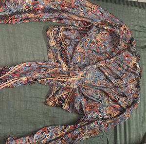 Imported Kimono Front Tie Top