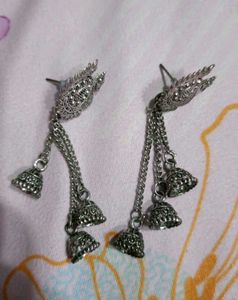 Peacock Jhumka Earrings