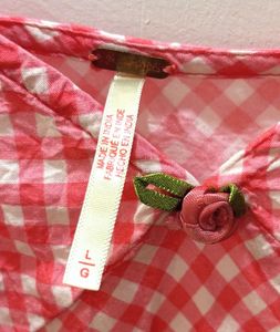 Red Gingham Slip Dress