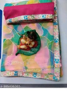 Elegant Saree with Intricate Border