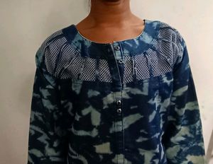 Blue Denim Kurta