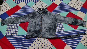 Tie-dye Button-Down Top