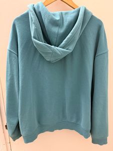 Teal Blue Hoodie plus size with Zipper