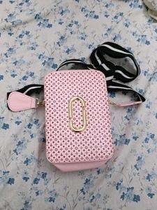 Pink Monogram Crossbody Bag