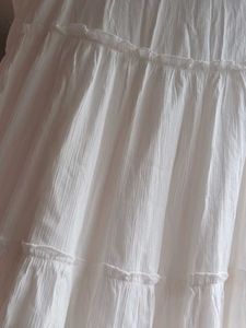 Ethnic White Skirt