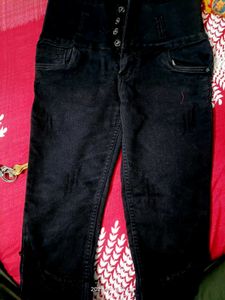 Denim Black  Capri
