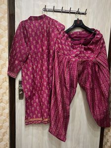 Magenta Kurta Set