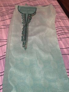 SALE New Sea Green Suit Material Unstitched