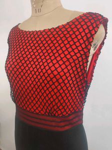 Red &amp; Black Evening Gown