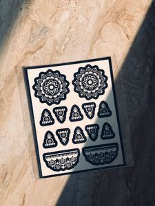 2 Stencil + 1 Henna + One Nail Combo