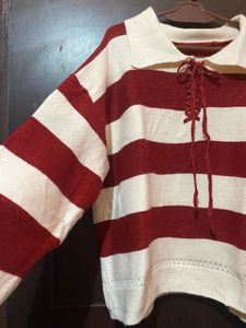 Marron Stripe Sweater/pullover