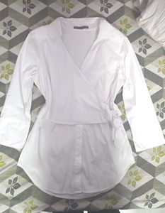 V-neck Tie Up Shirt