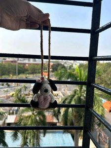 Crochet Snoopy Car Hanging Or Keychain