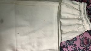 Cream Corduroy Drawstring Pants
