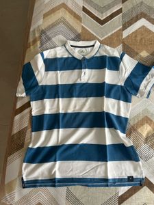 Striped Long Sleeve Polo Shirt