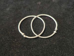Pure Silver Bangle Set For Kids