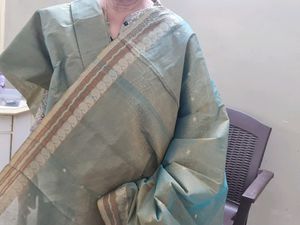 Organza Silk Dual Color Saree
