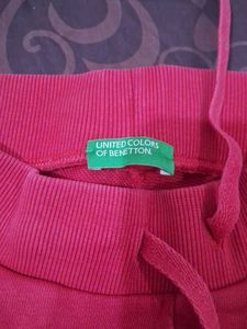 Benetton Kids Red Track Pants