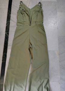 Retro Color Block Jumpsuit