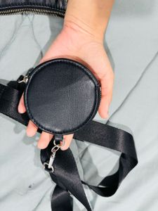 H&amp;m Black Handbag with Coin Purse