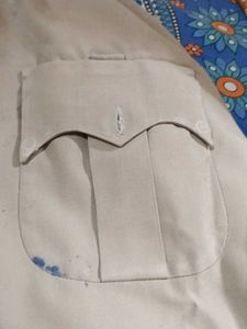 Vintage Tan Button-Down Shirt