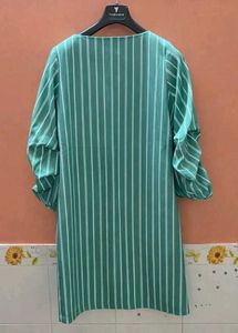 SALt Striped Green Shift Dress L = 48 W = 36