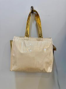 Chic Beige+Golden Chain Handbag