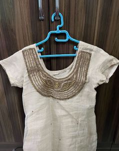 New Organza Golden Suit Set
