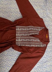 Embroidered A-line Kurti