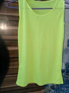 Neon Green Slip Top