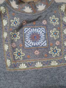 Grey Sweater Top