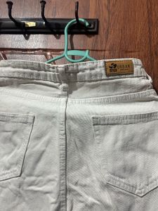 White Straight Leg Jeans