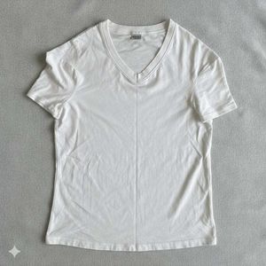 White V-Neck T-Shirt