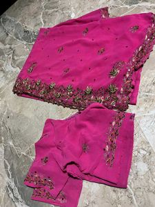 Elegant Pink Saree