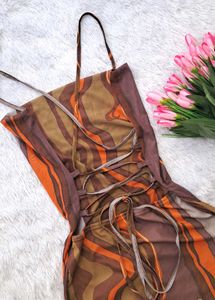 Urbanic Abstract Print Bodycon Dress