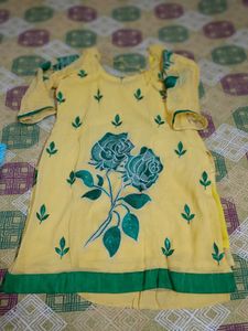 Yellow Floral Kurta